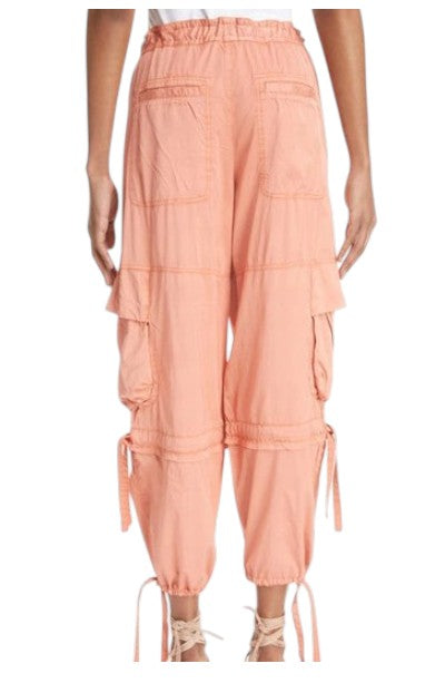 Isabel Marant Nazemi Tapered-leg Ankle Pull-on Cargo Trousers Size 8UK
