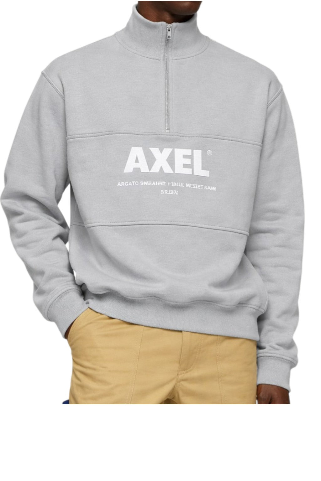 Axel Arigato Adios Halfzip Sweatshirt Grey Size XS