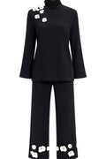Sleeper The Bloom Tie Silk Pyjamas Black Size S