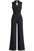 Somerset by Alice Temperley Black Tuxedo Style Jumpsuit Size 12 UK