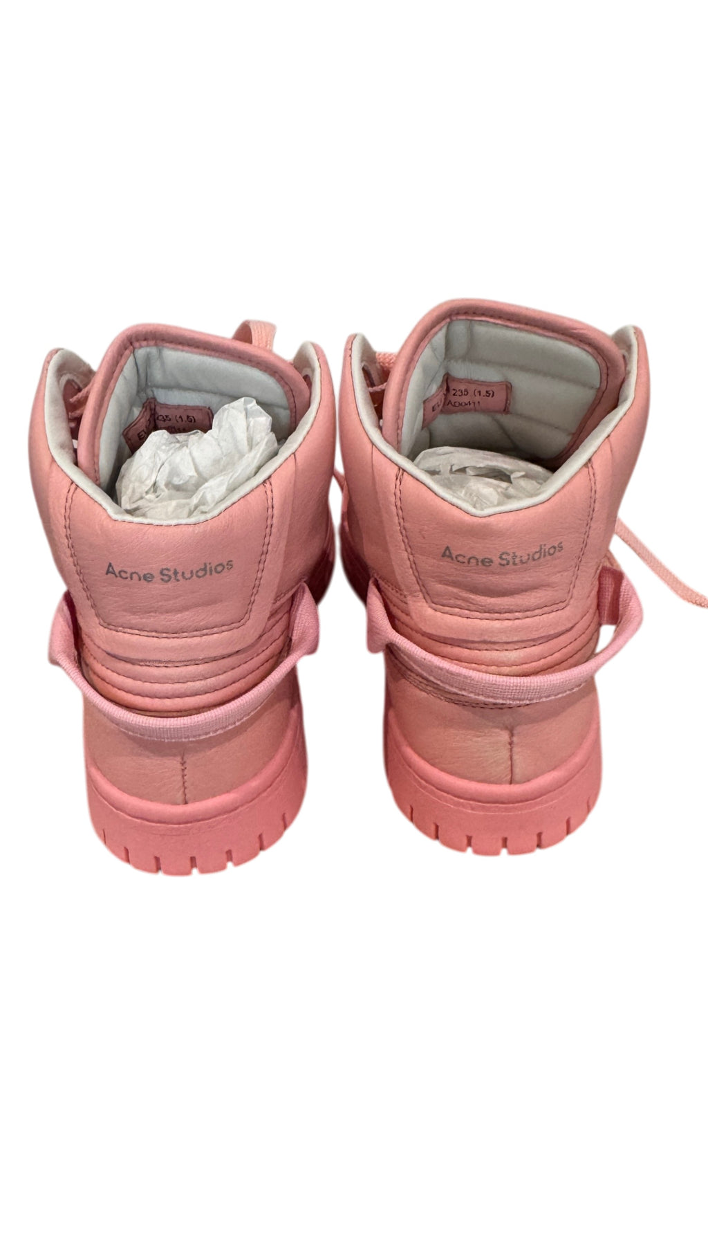 Acne Studio Hightop Sneakers  Pink  Size 37