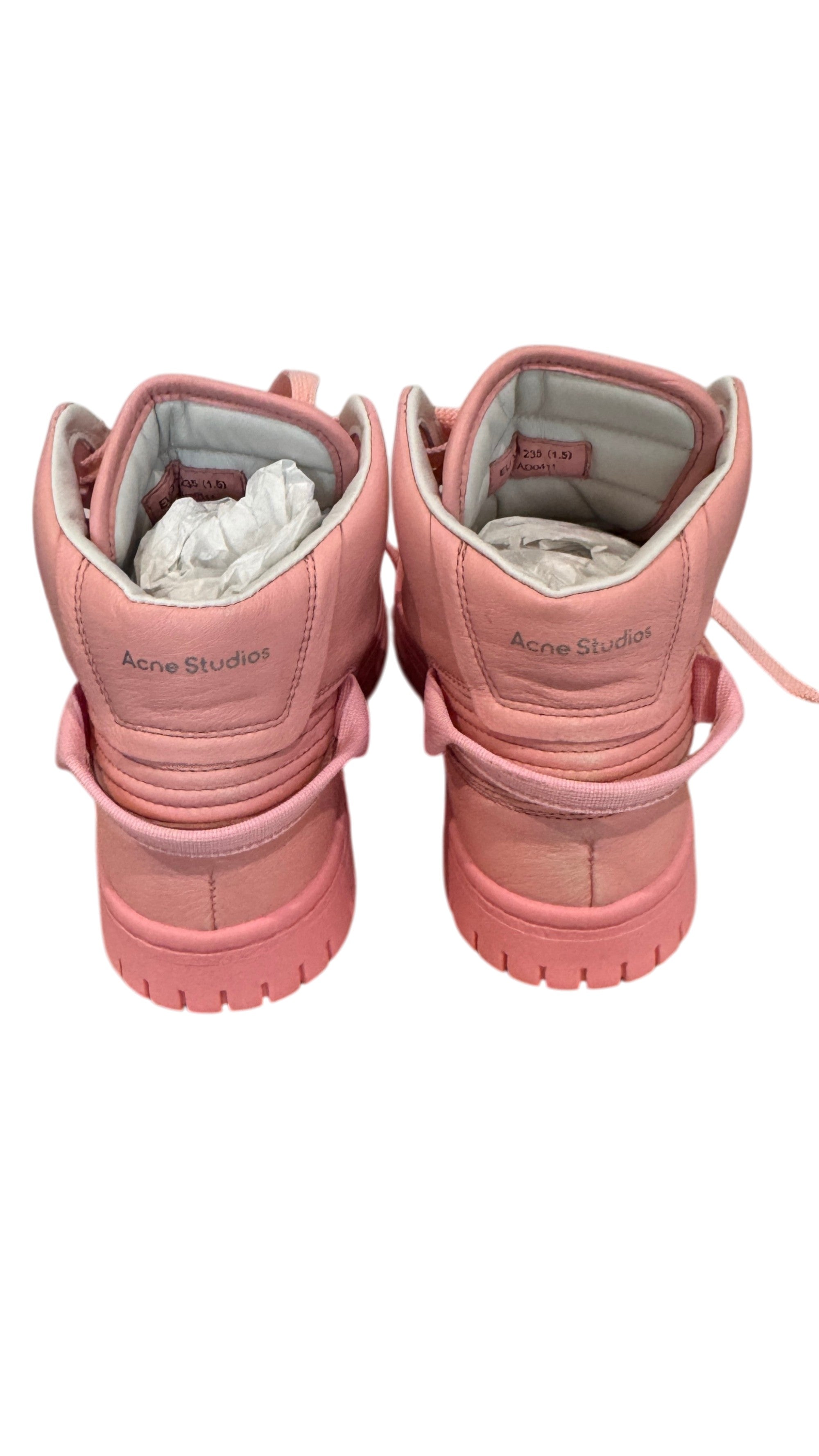 Acne Studio Hightop Sneakers  Pink  Size 37