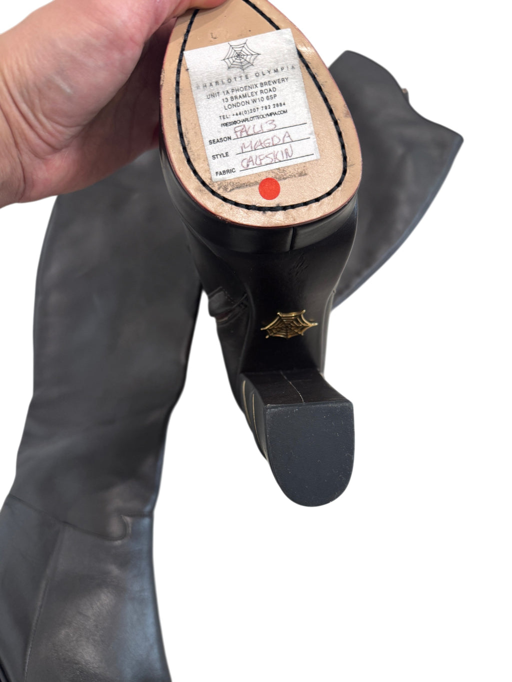 Charlotte Olympia Over the Knee Boots Size 38.5