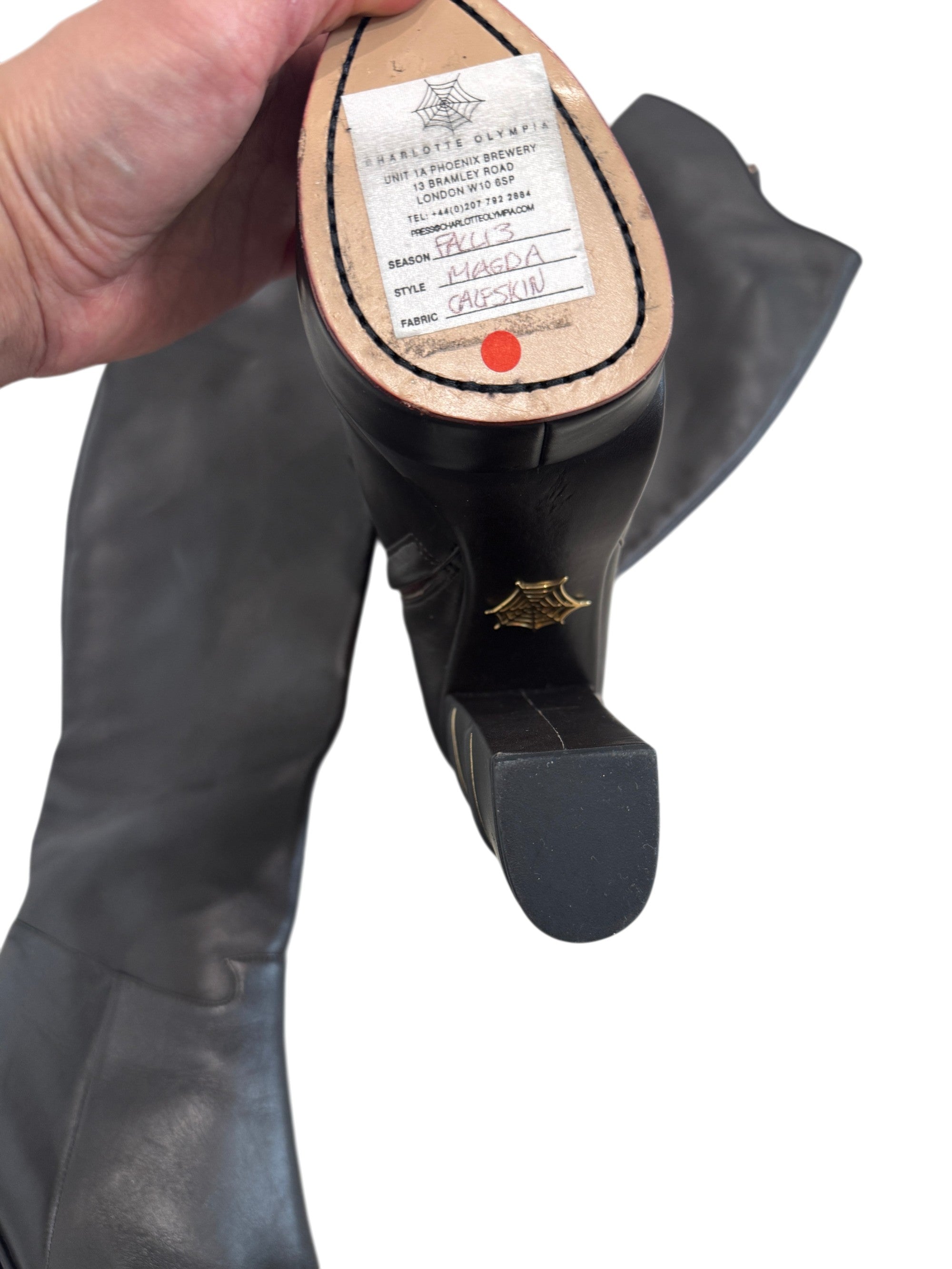 Charlotte Olympia Over the Knee Boots Size 38.5