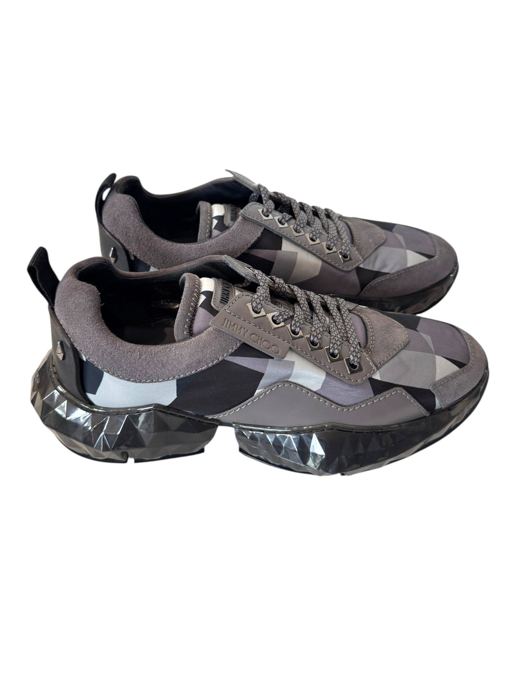 Jimmy Choo Diamond Sneaker Blue/Silver Size 8 UK