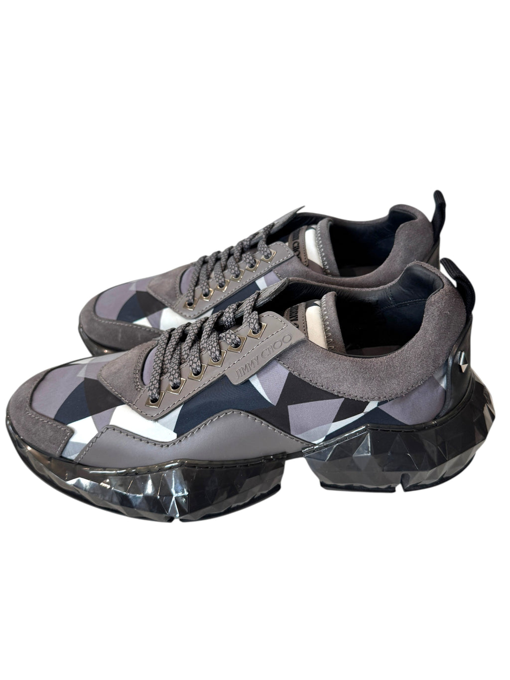 Jimmy Choo Diamond Sneaker Blue/Silver Size 8 UK