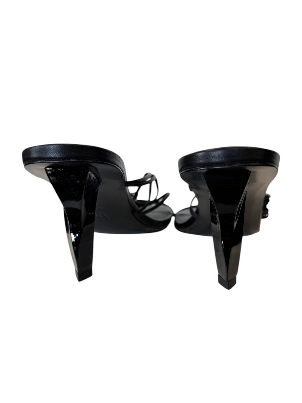 Aje Fondation Link Strappy Mid Heel Sandal Size 6.5 UK