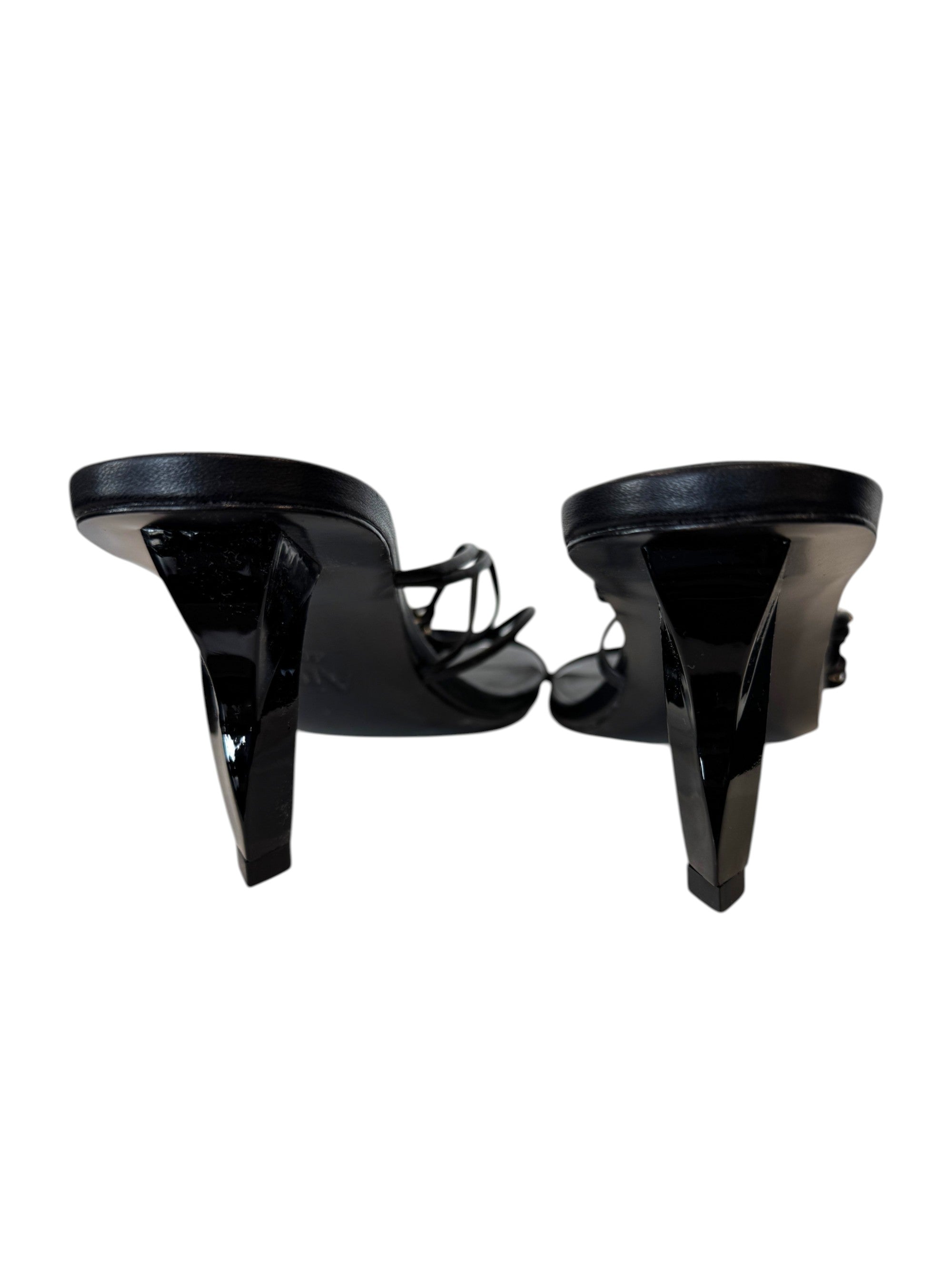 Aje Fondation Link Strappy Mid Heel Sandal Size 6.5 UK