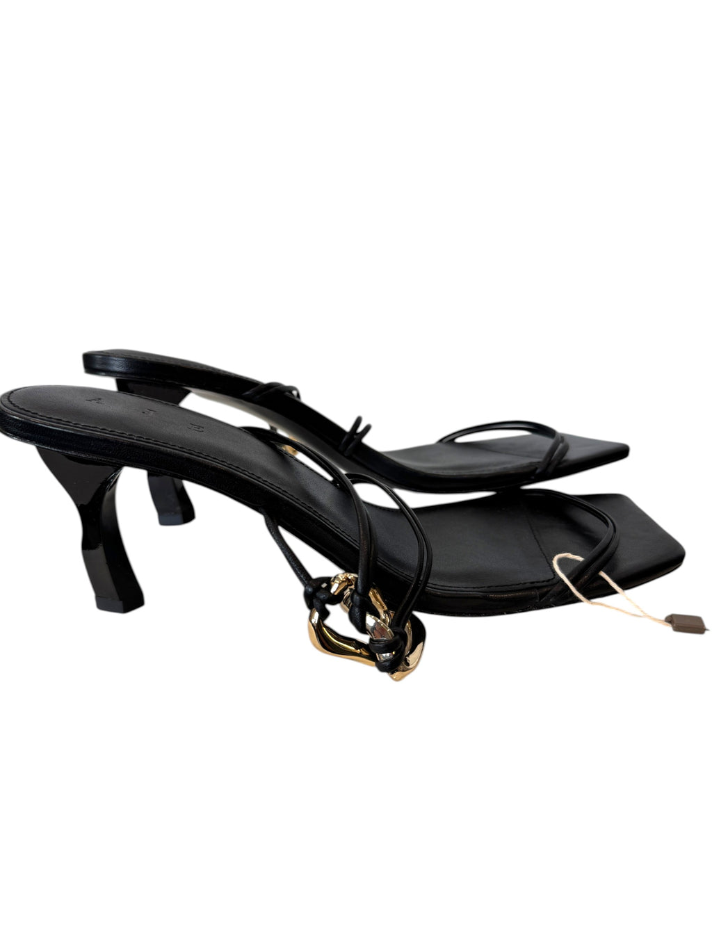 Aje Fondation Link Strappy Mid Heel Sandal Size 6.5 UK