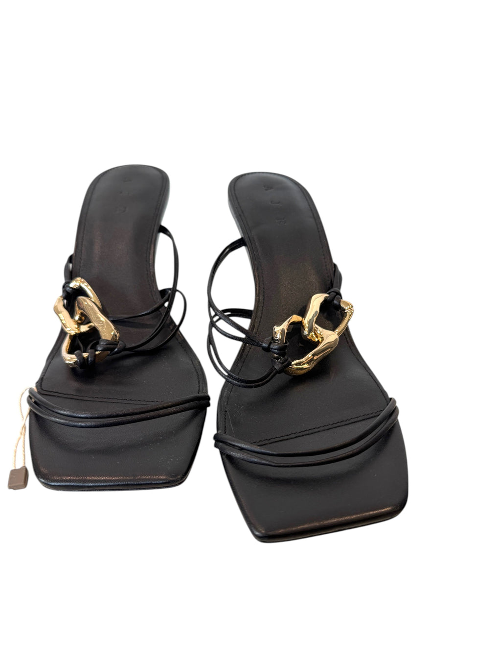 Aje Fondation Link Strappy Mid Heel Sandal Size 6.5 UK