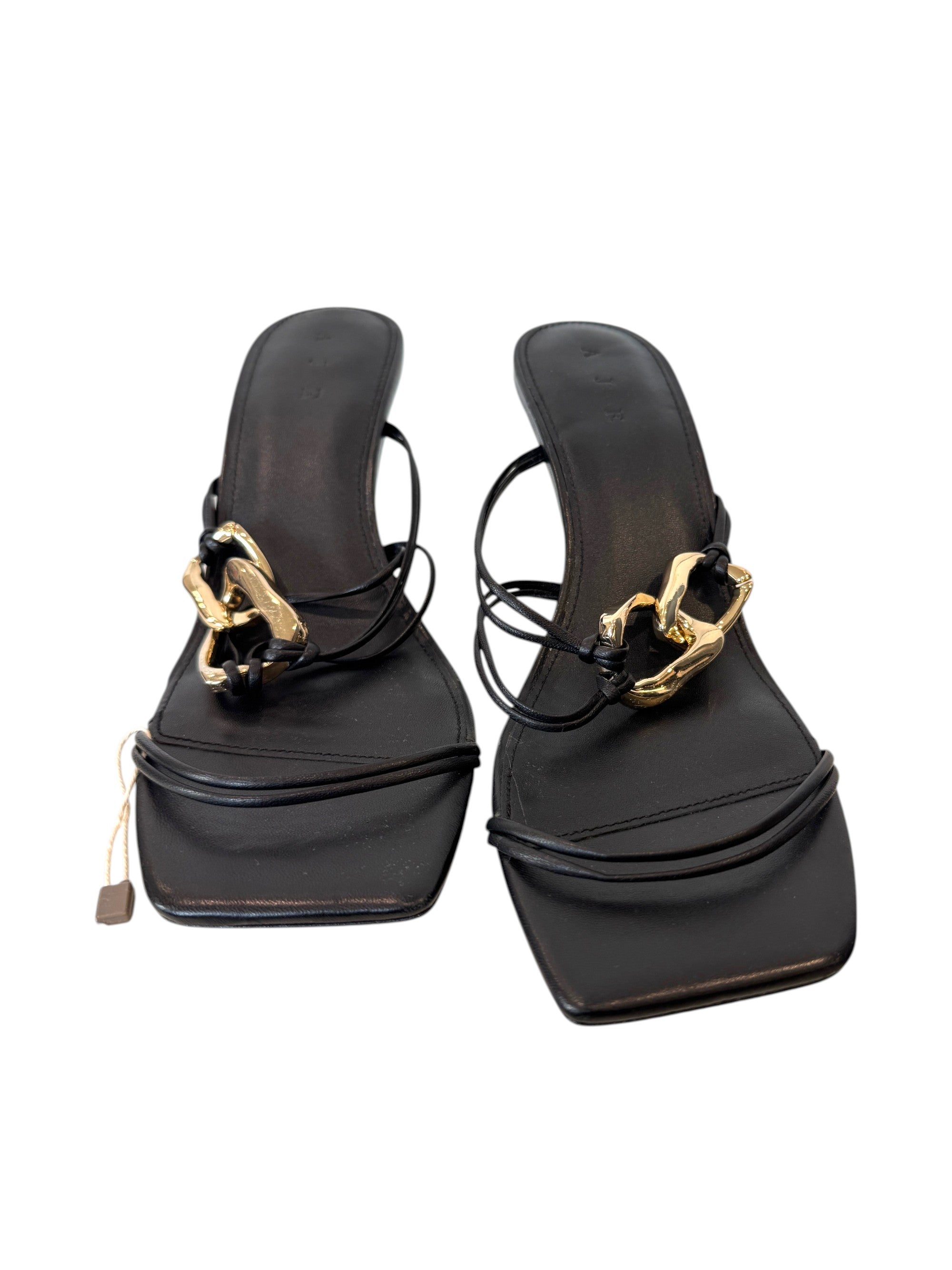 Aje Fondation Link Strappy Mid Heel Sandal Size 6.5 UK