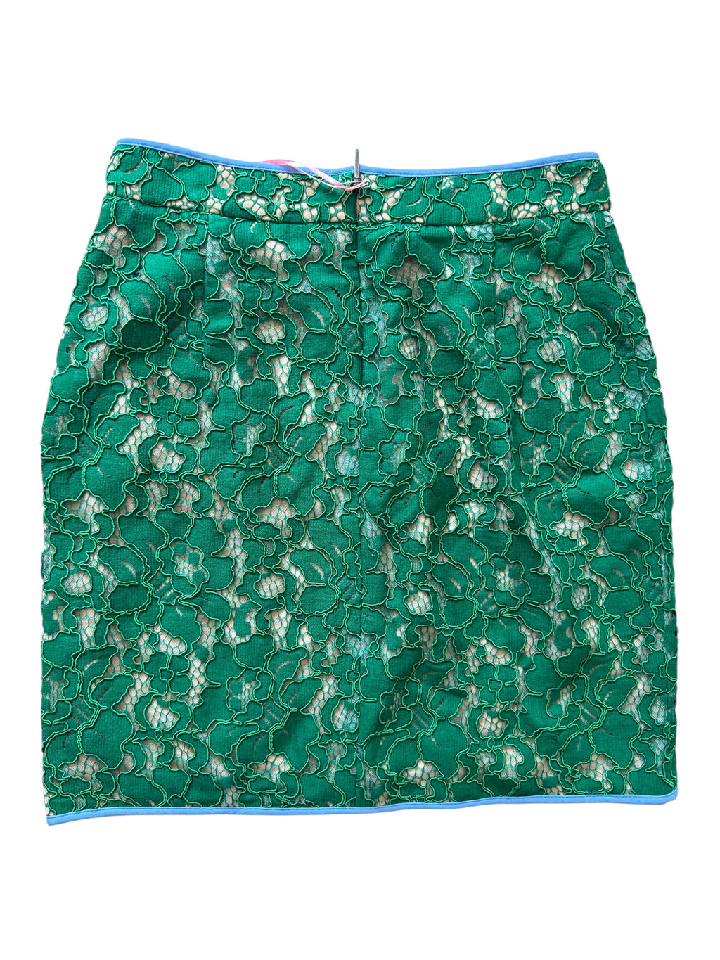 MSGM Milano Lace Green Gonna Mini Skirt Size 8-10 UK