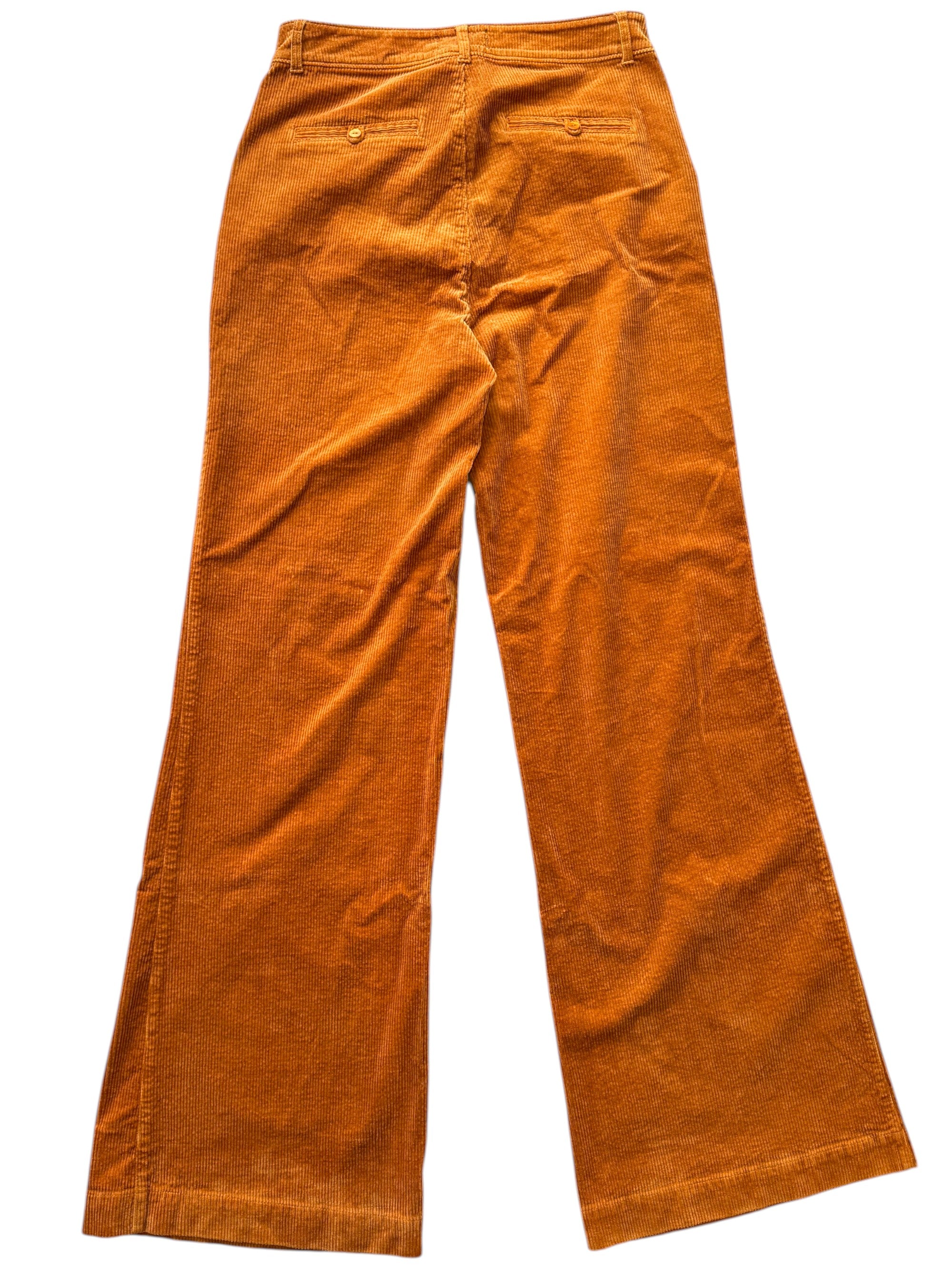 Paige Corduroy Wide Leg Trousers in Marigold/Orange Size 27 Waist