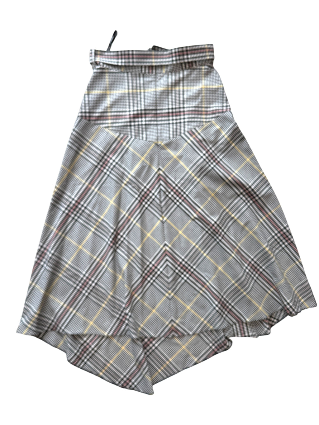 Karen Millen Women's NEW Stripe Asymmetric Midi Belted Long Skirt Size 8 UK
