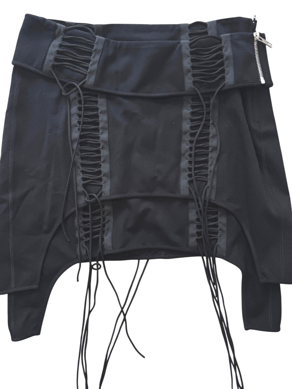Helmut Lang Black Aviator Mini Skirt Size 10 UK