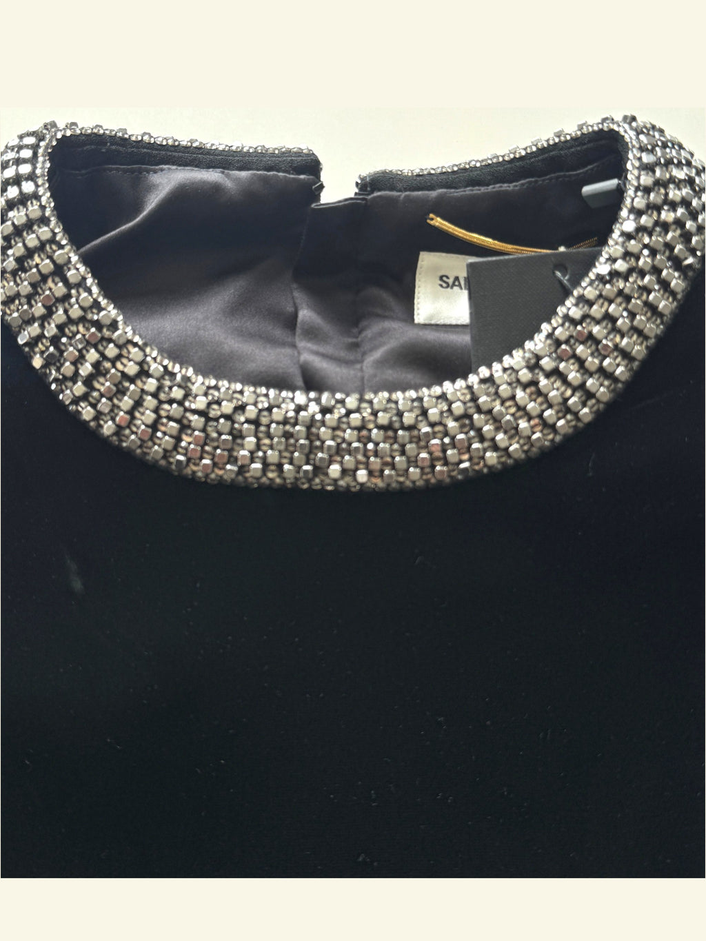 Saint Laurent Velvet Mini Love Heart Back Detail Size 6-8 UK