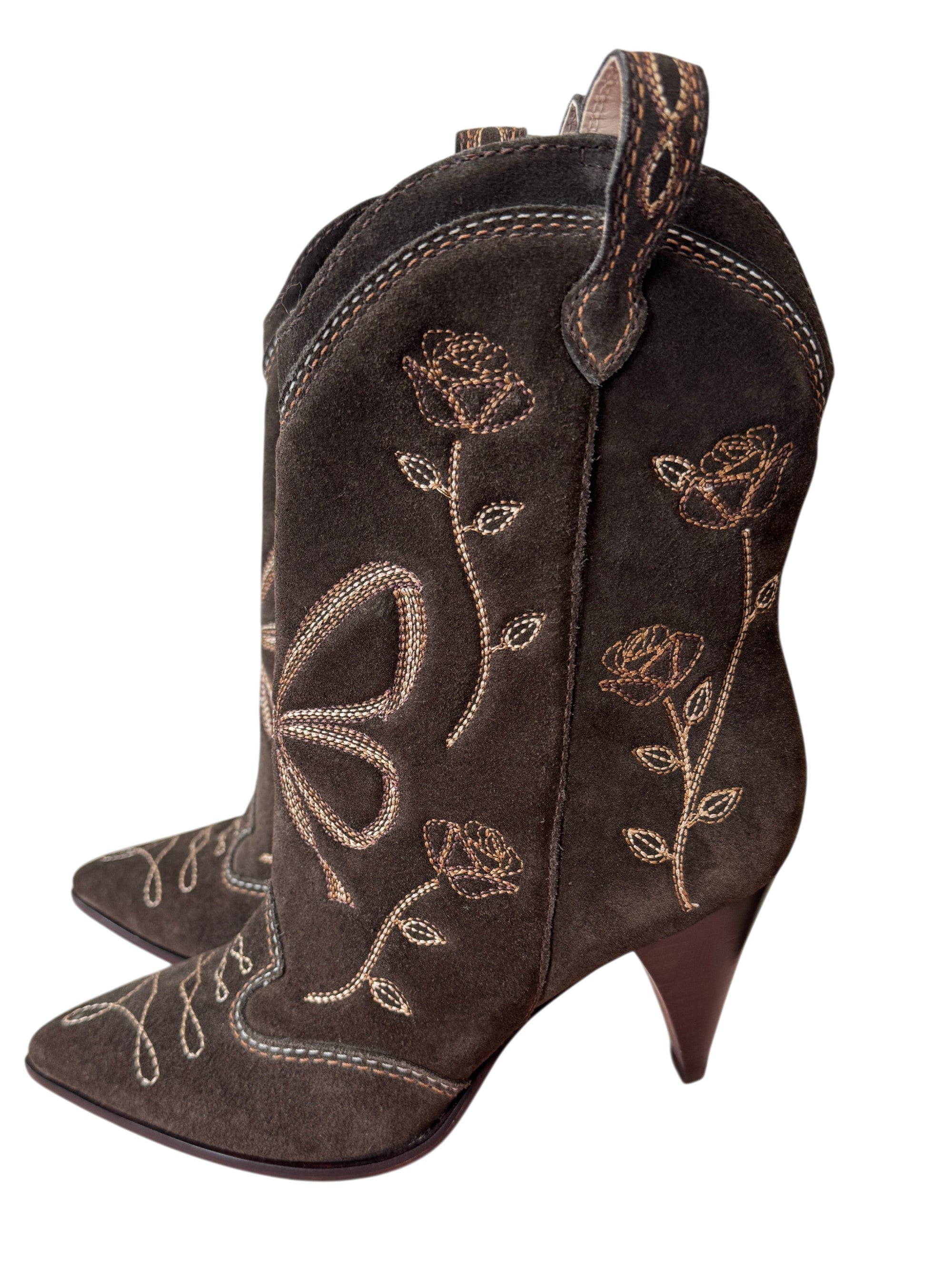 Sophia Webster Wonderlust Boot in Tan & Cognac Size 4 UK