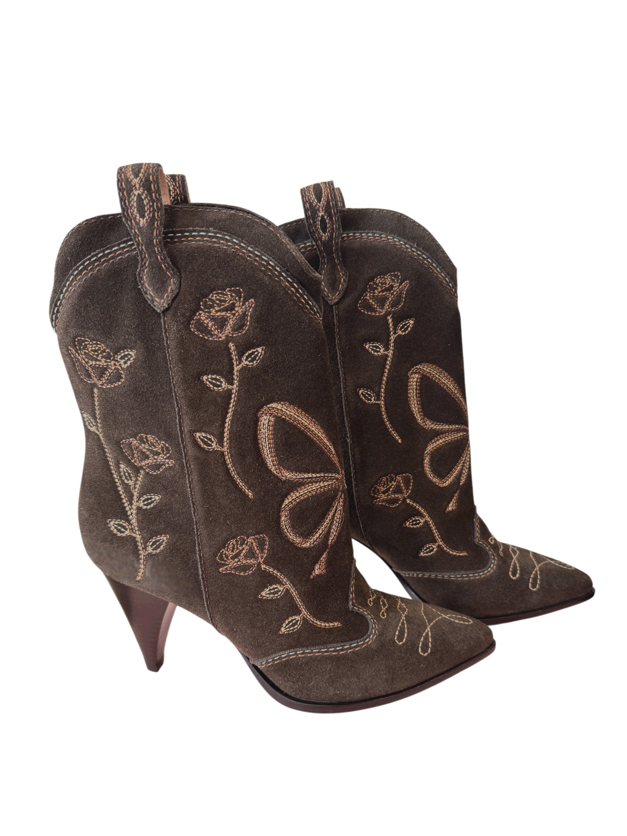 Sophia Webster Wonderlust Boot in Tan & Cognac Size 4 UK