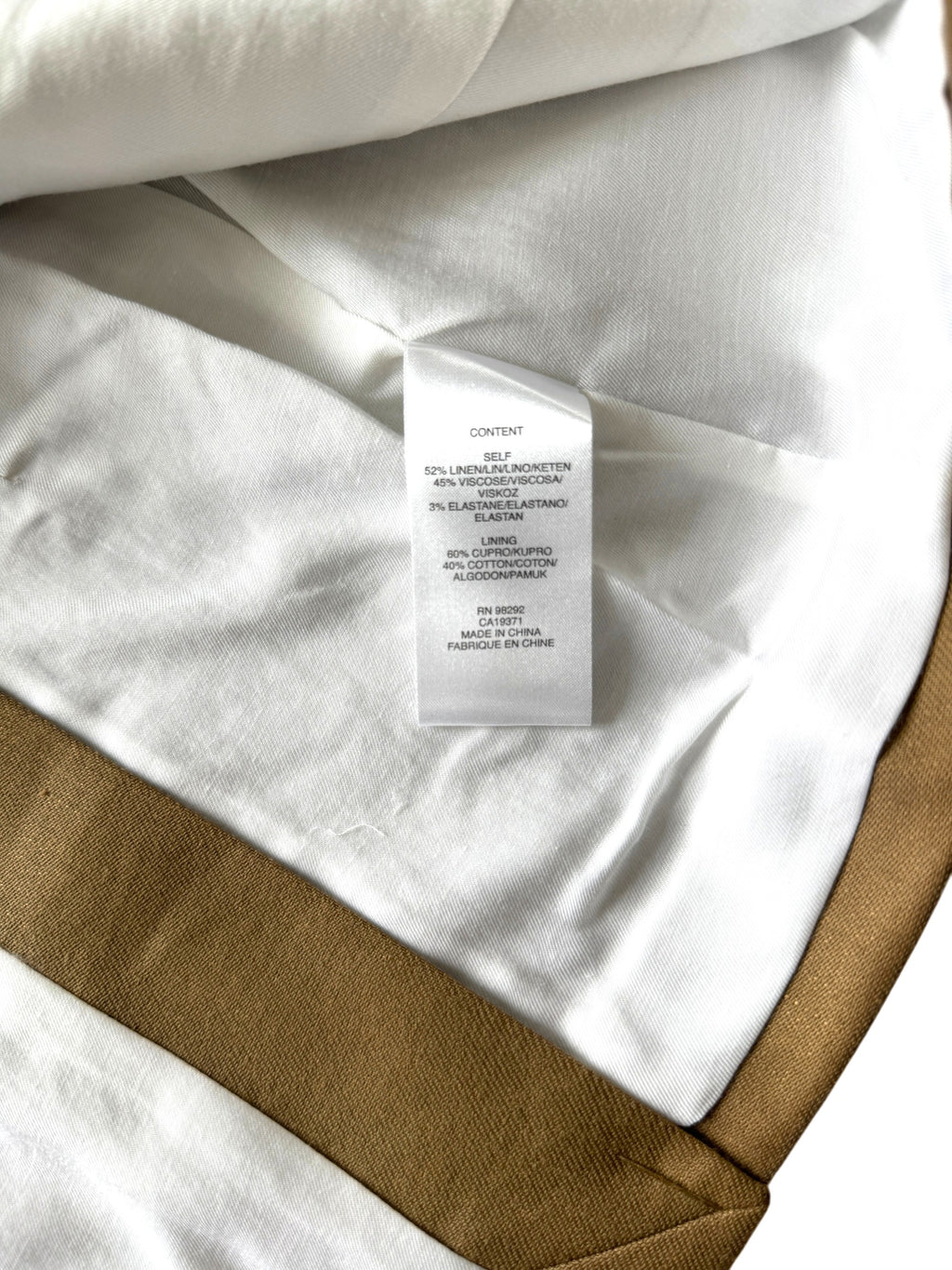 Tibi Linen-Blend Twill Blazer Size 4-8 UK