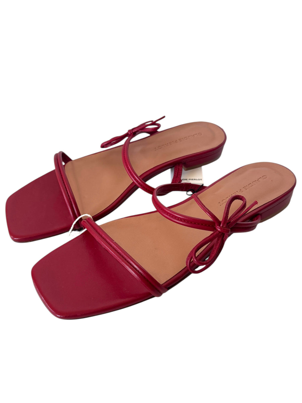 Claudie Pierlot Flat Strappy Sandals Red Size 7 UK