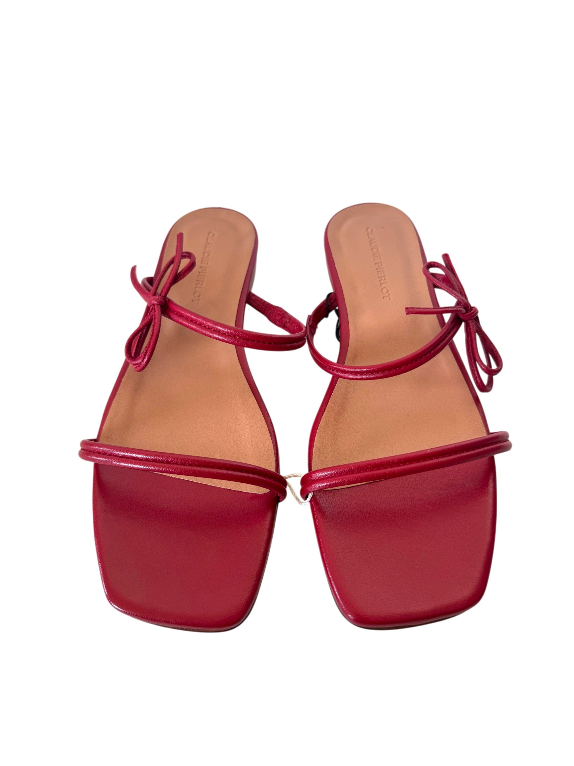 Claudie Pierlot Flat Strappy Sandals Red Size 7 UK
