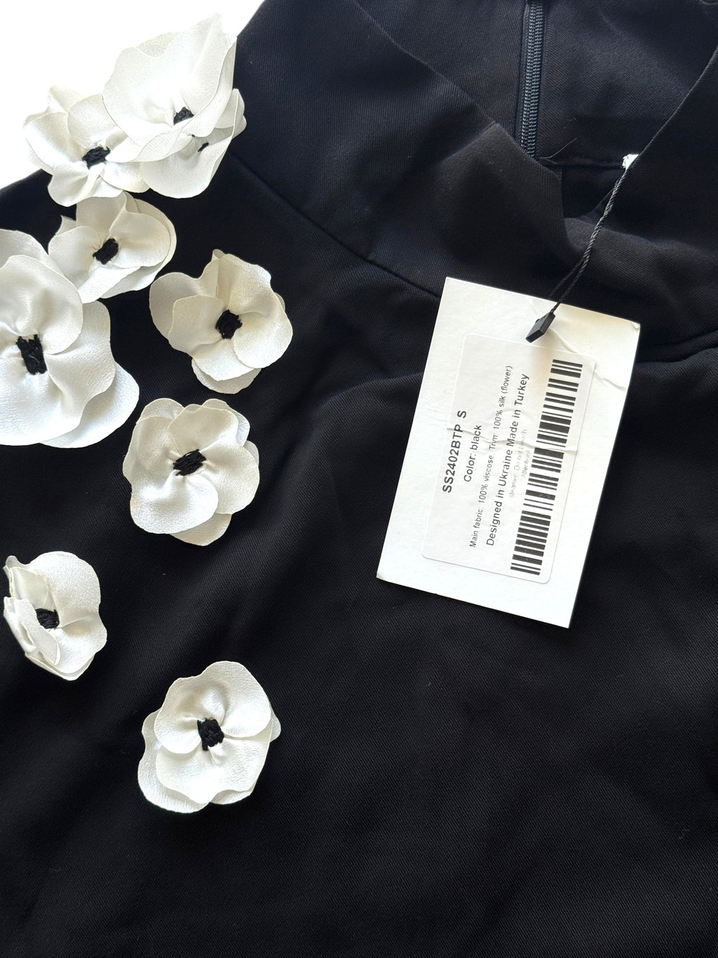 Sleeper The Bloom Tie Silk Pyjamas Black Size S