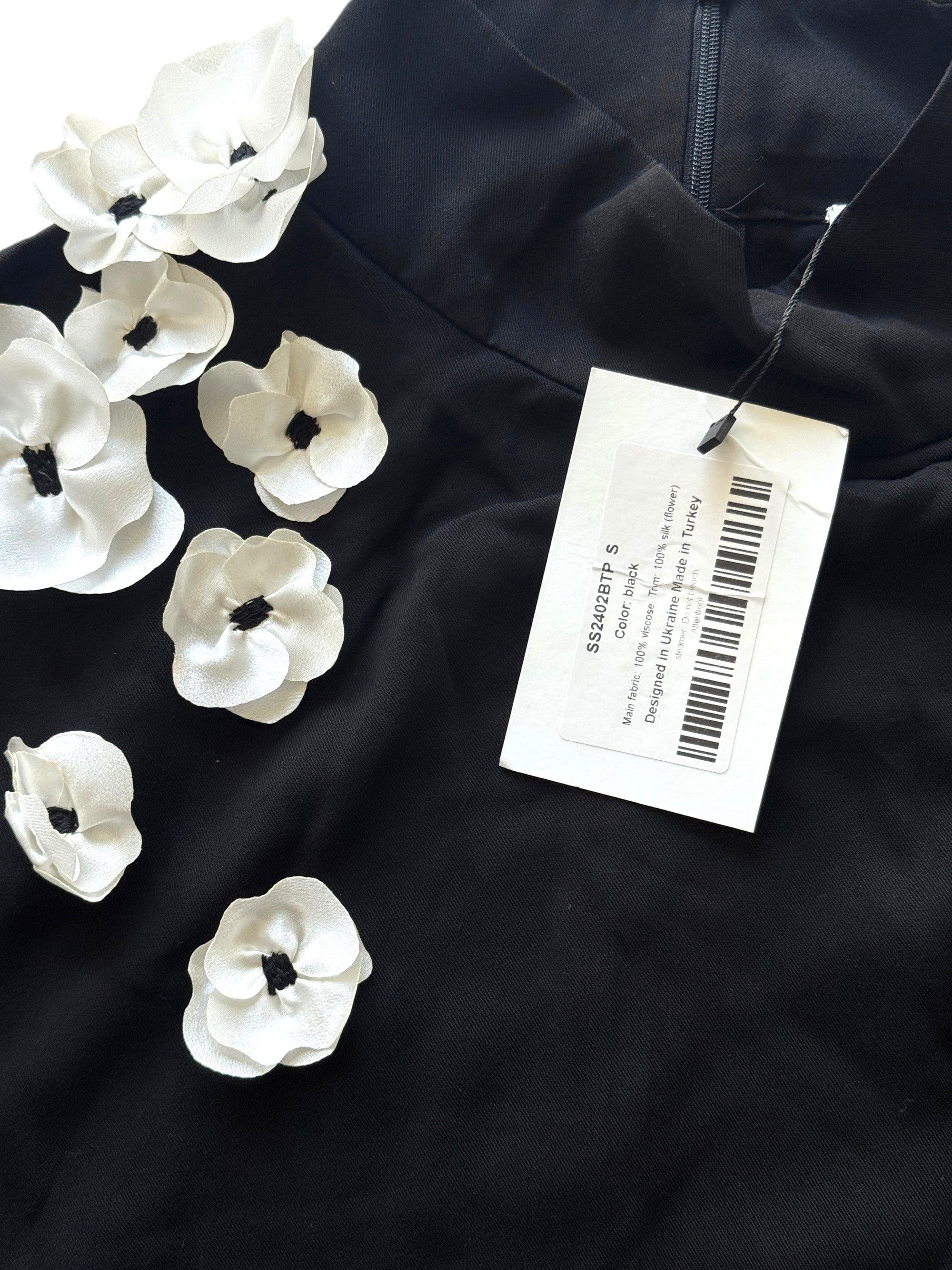 Sleeper The Bloom Tie Silk Pyjamas Black Size S