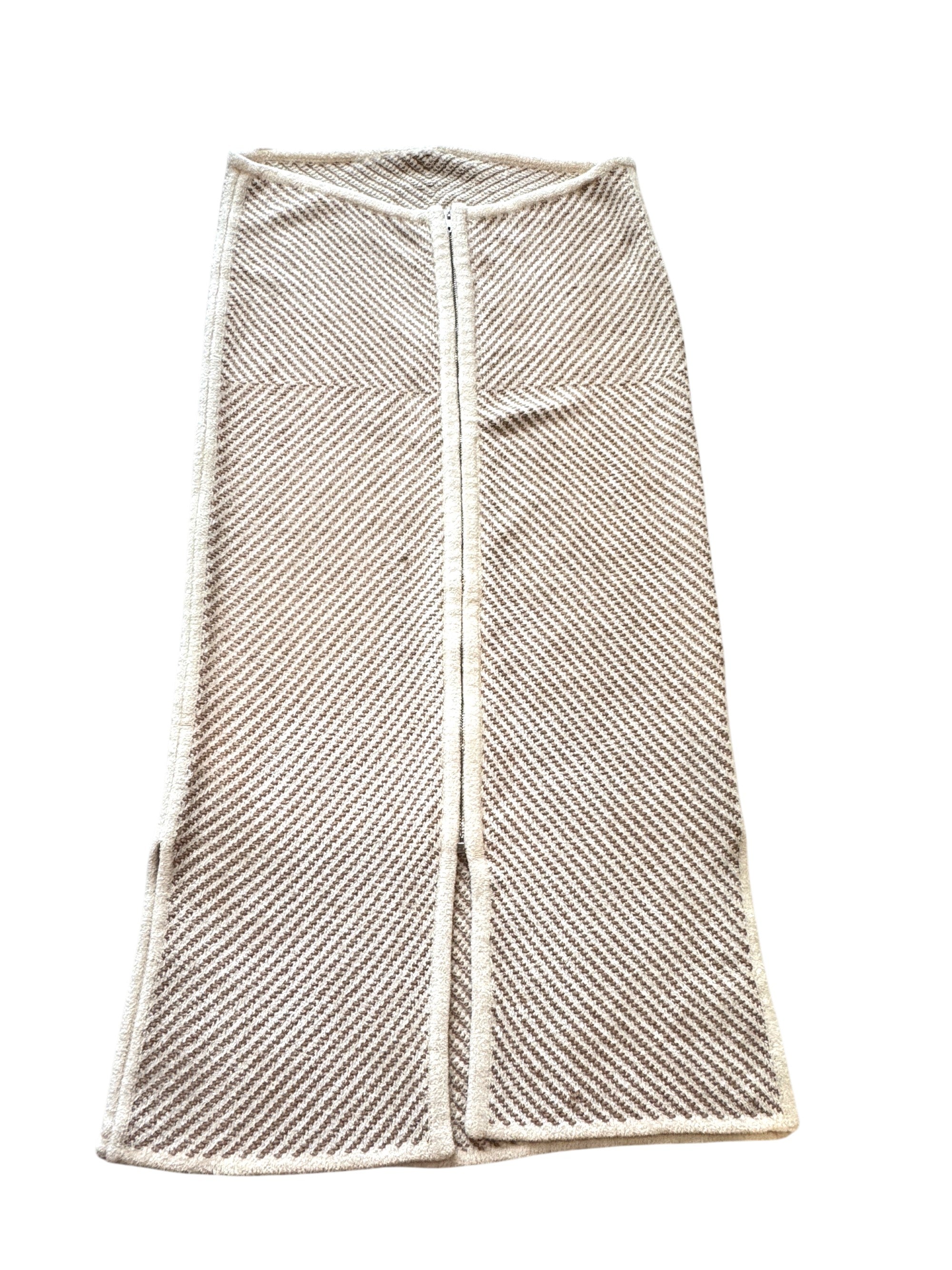 Joseph Ultra Soft Jacquard Knit Midi Skirt Size M
