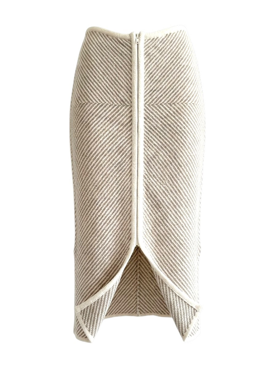 Joseph Ultra Soft Jacquard Knit Midi Skirt Size M