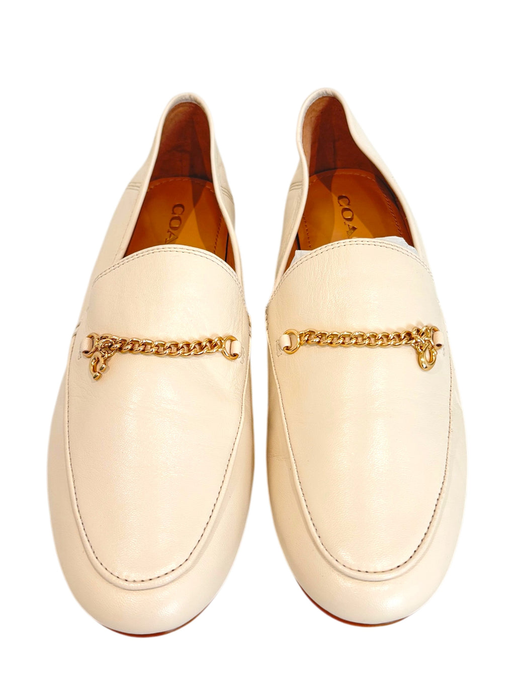Coach Hanna Loafer Cream Size 6 UK