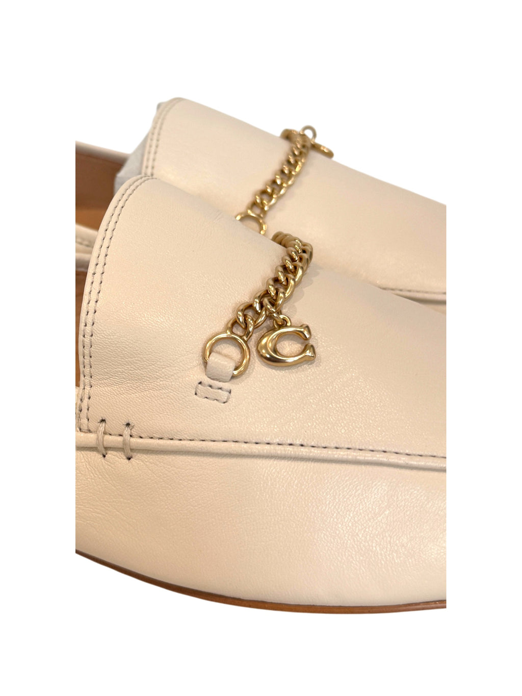 Coach Hanna Loafer Cream Size 6 UK