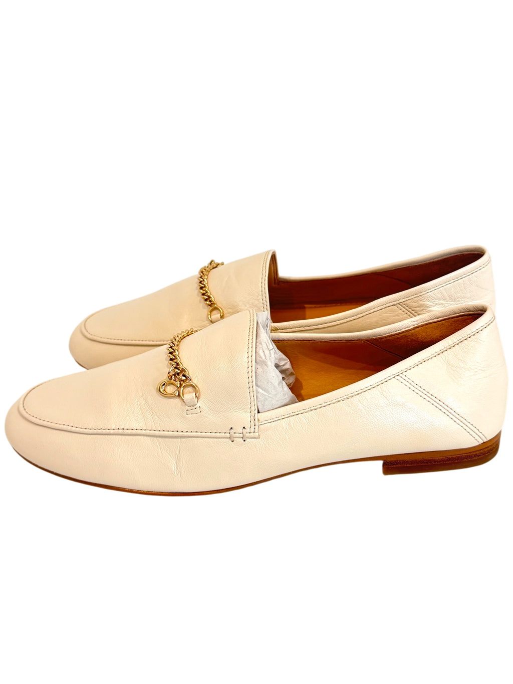 Coach Hanna Loafer Cream Size 6 UK