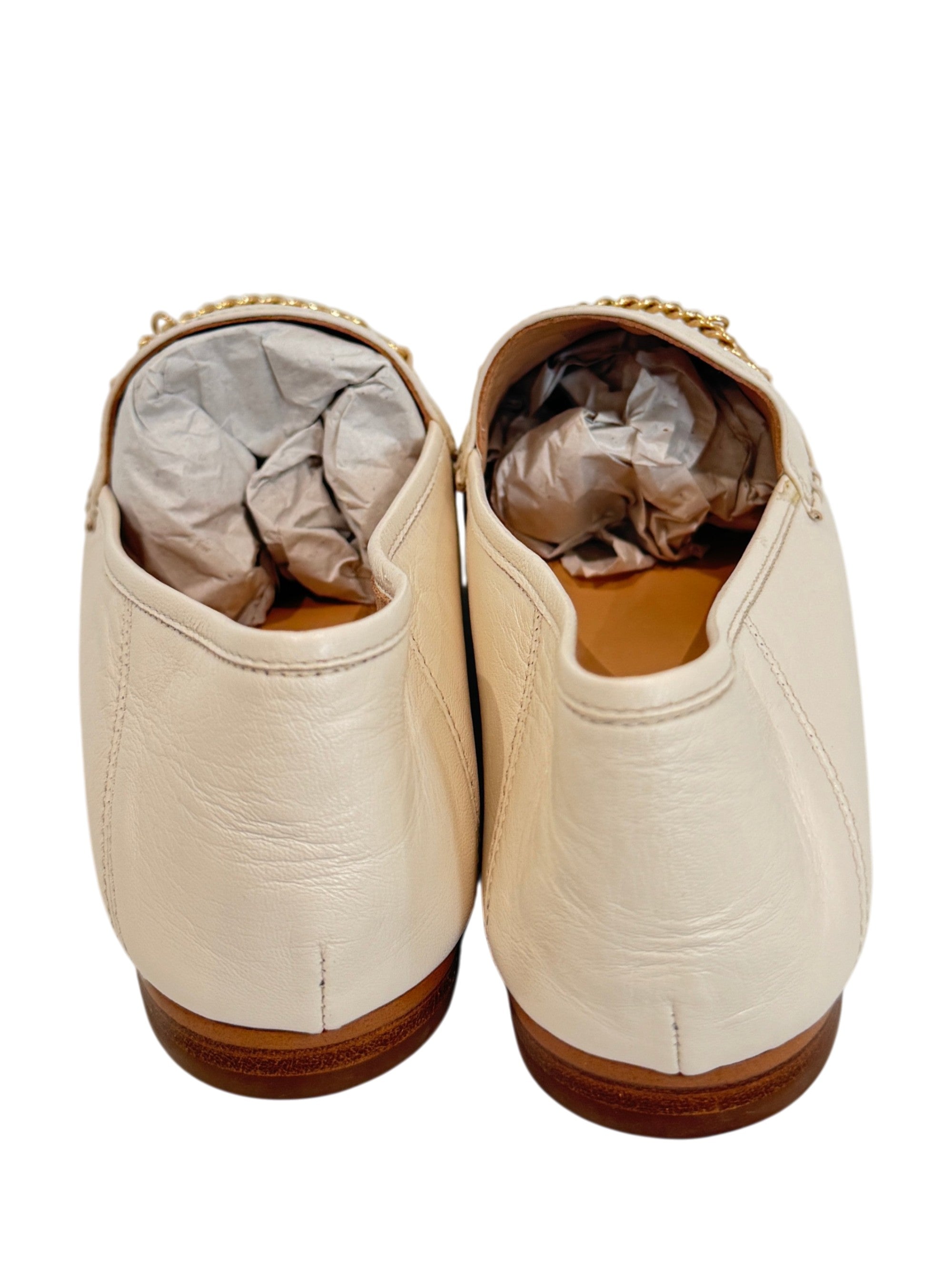 Coach Hanna Loafer Cream Size 6 UK