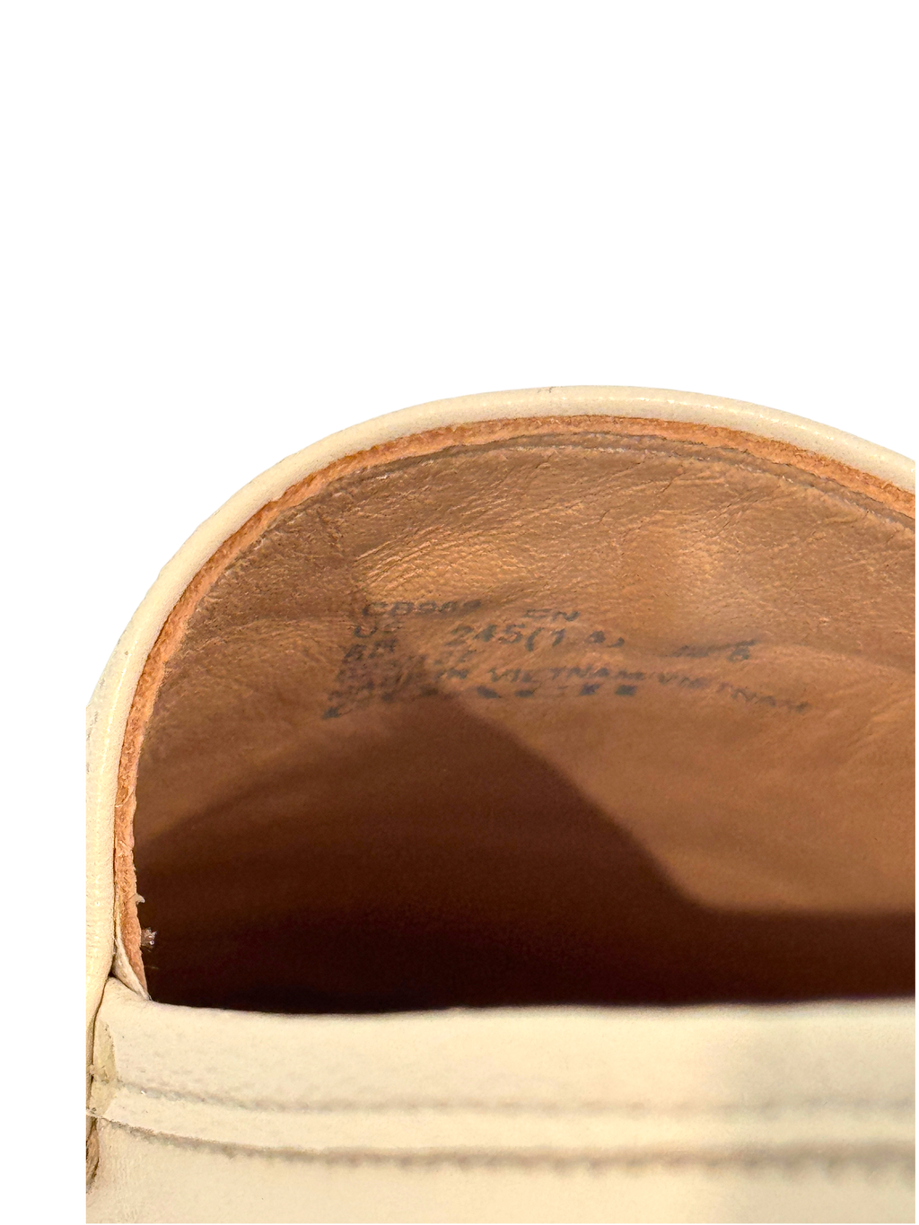 Coach Hanna Loafer Cream Size 6 UK