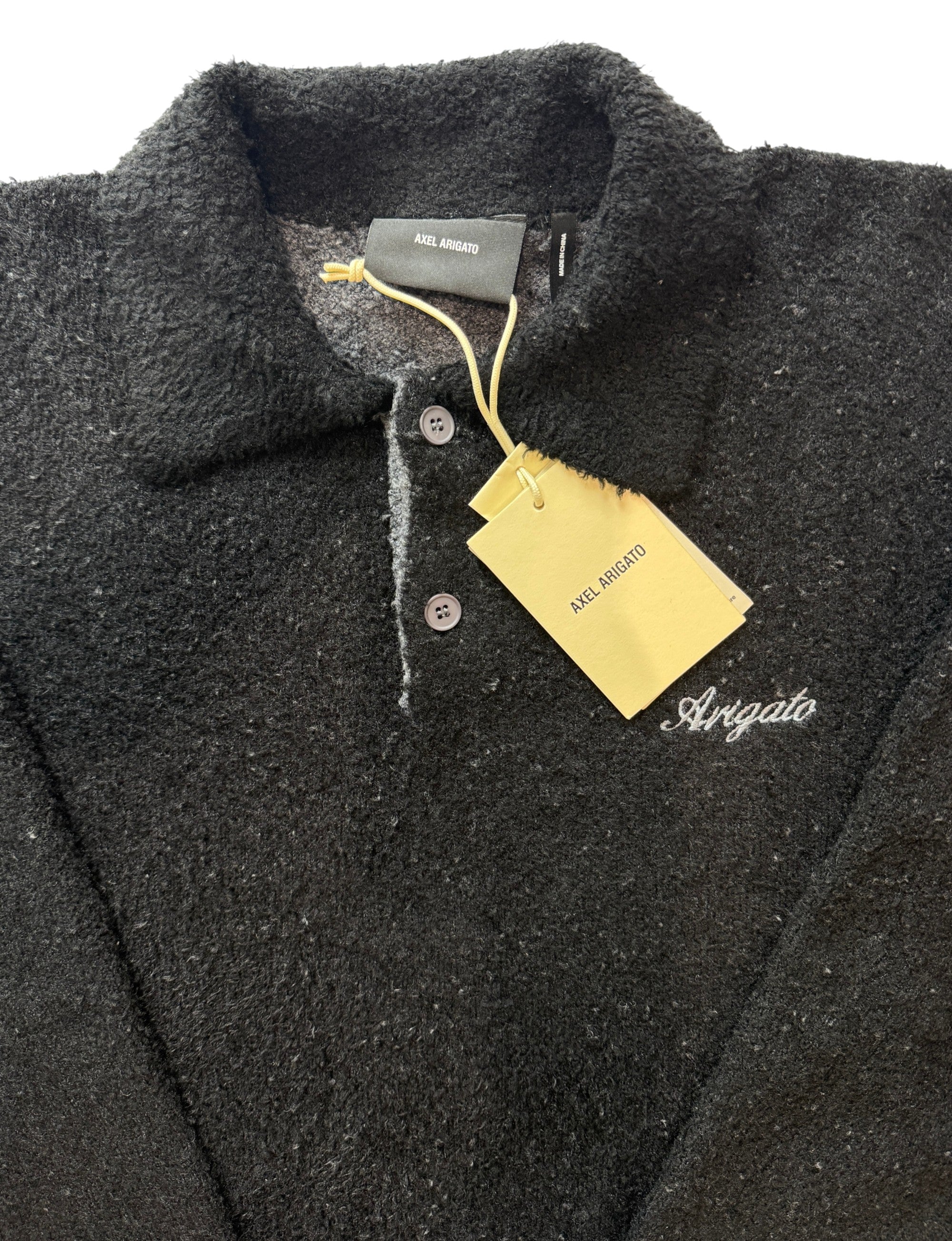 Axel Arigato Passage Polo Sweater Black Size L