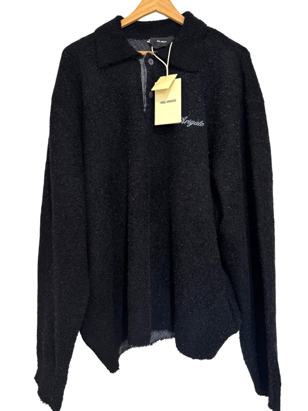 Axel Arigato Passage Polo Sweater Black Size L