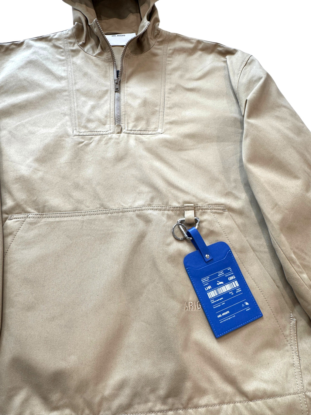 Axel Arigato Metric Anorak Beige Canvas Size XS