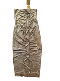 Melissa Odabash Metallic Gold Dress Size S