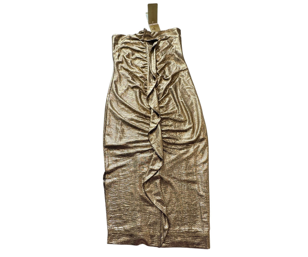Melissa Odabash Metallic Gold Dress Size S