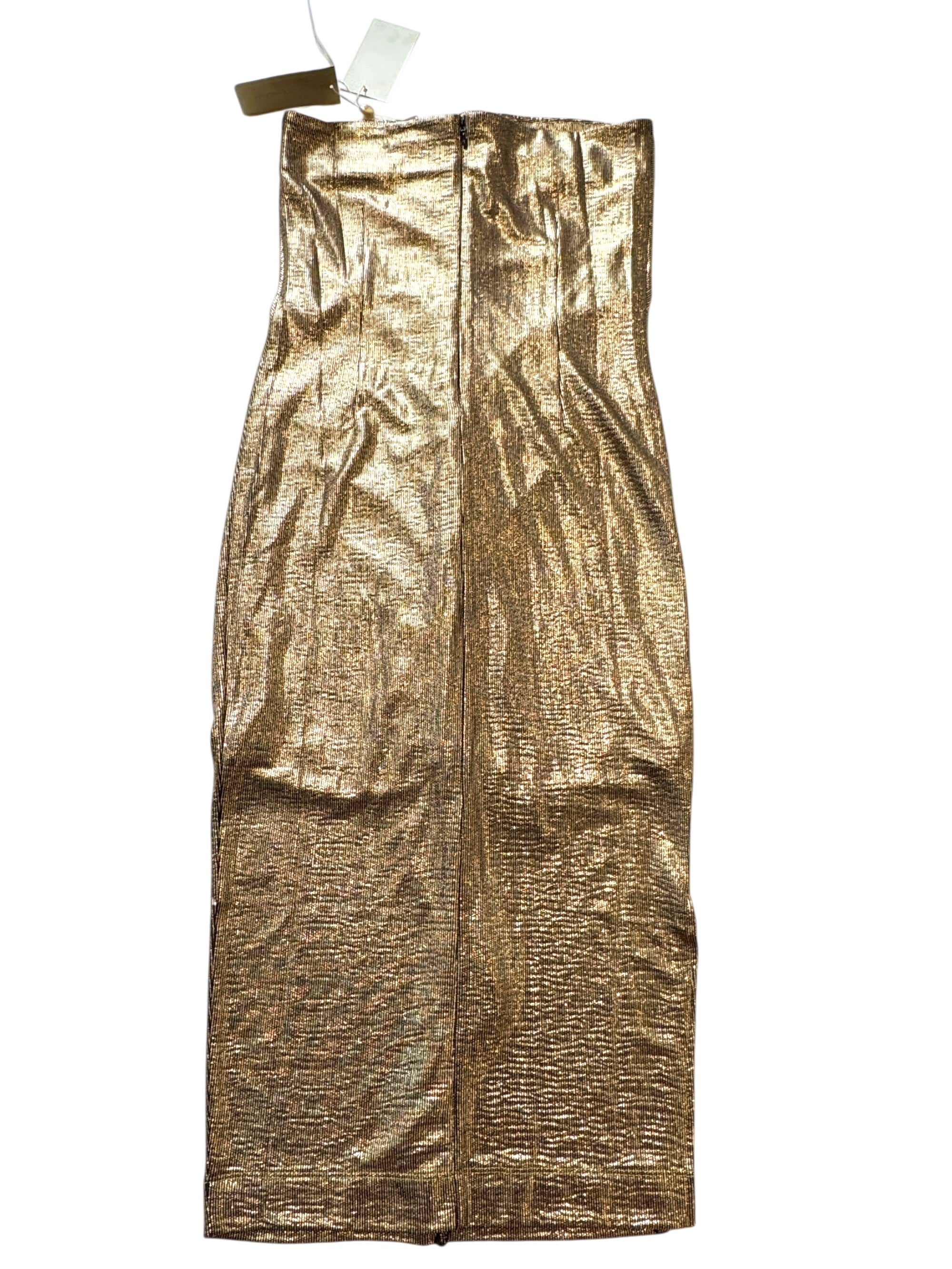Melissa Odabash Metallic Gold Dress Size S