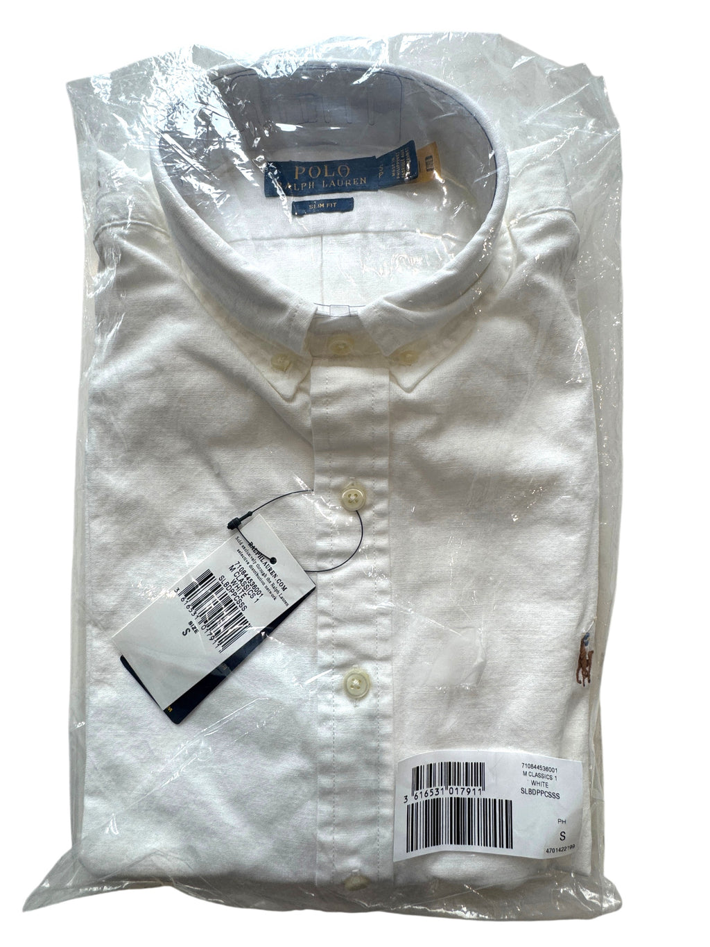Polo Ralph Lauren Classic White Slim Fit Shirt Size S