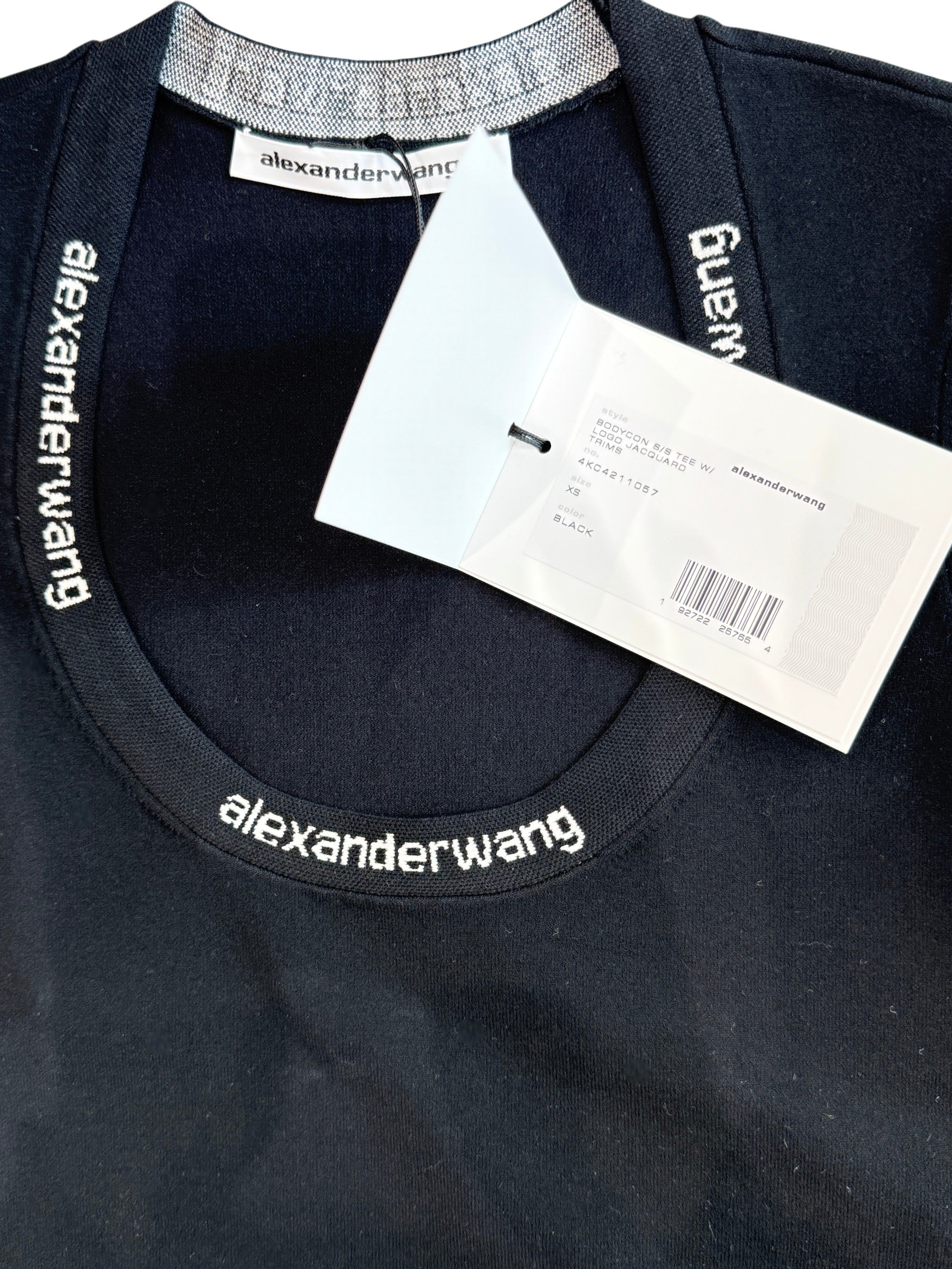 Alexanderwang.T Black Bodycon T-Shirt Size XS