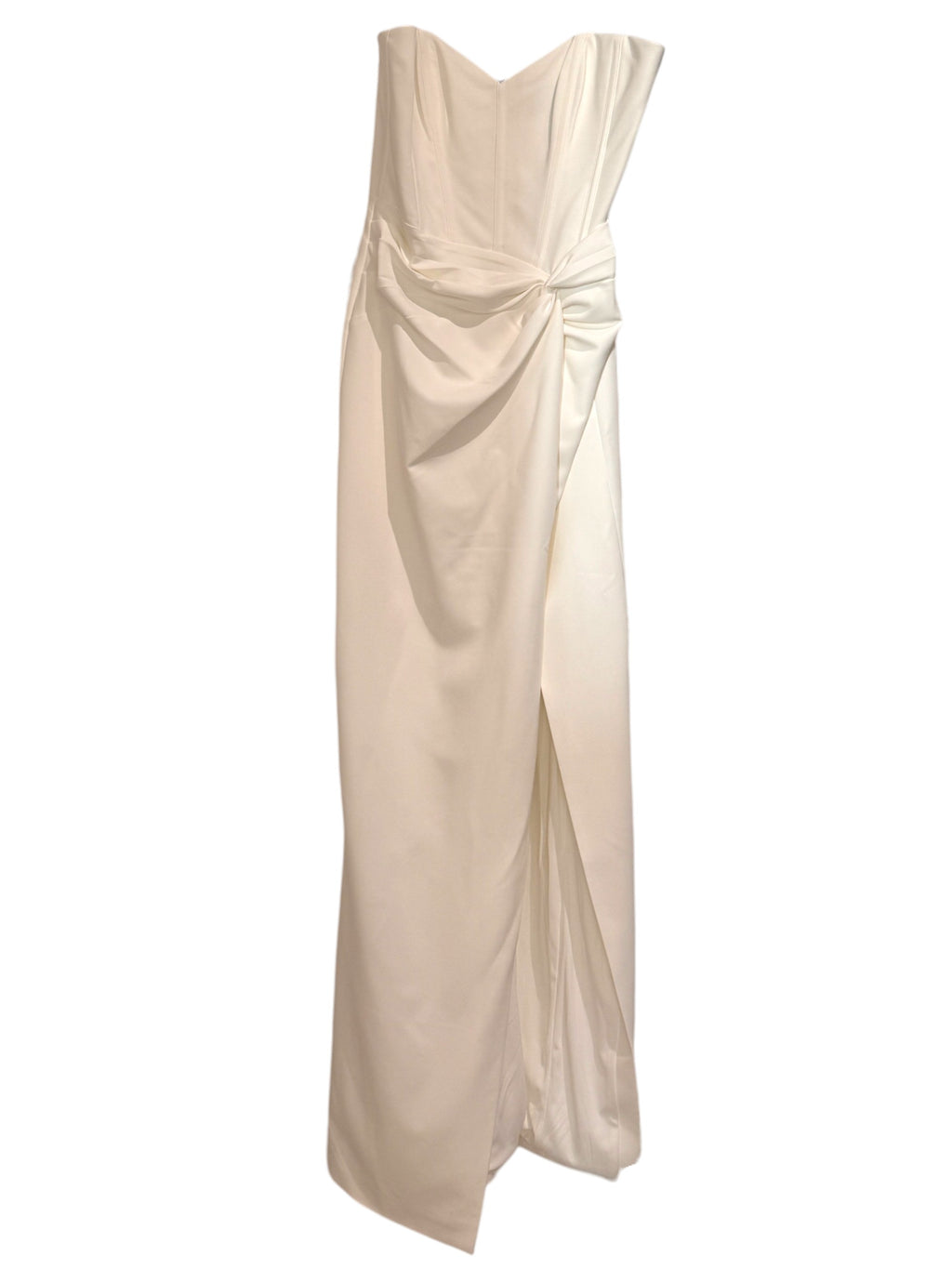 Marchessa Notte Strapless Twisted Stretch Crepe Maxi Dress Size 14 UK