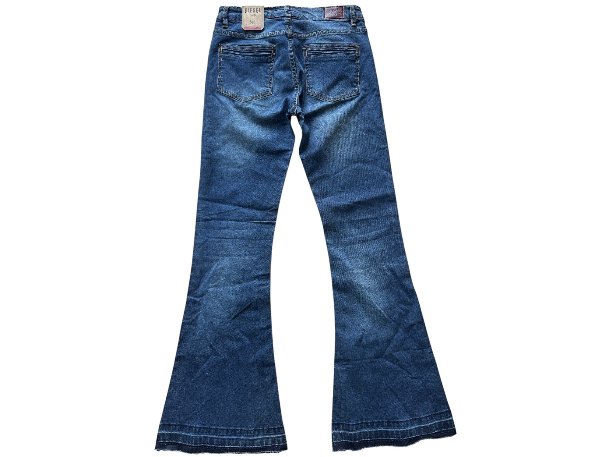 Diesel Dark Blue Bootcut Denim Jeans Size 28W