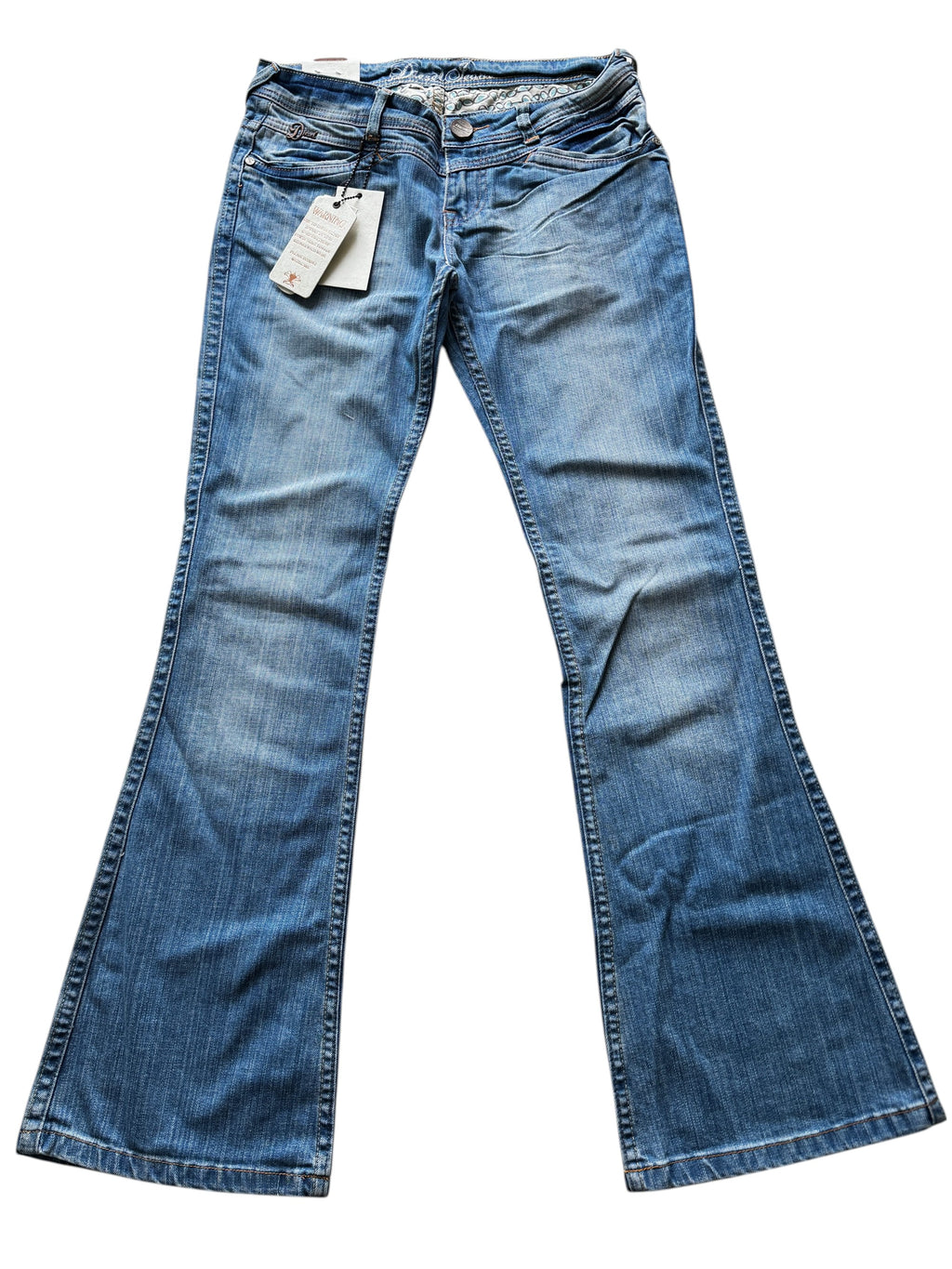 Diesel Light Blue Low Rise Bootcut Denim Jeans Size 30W