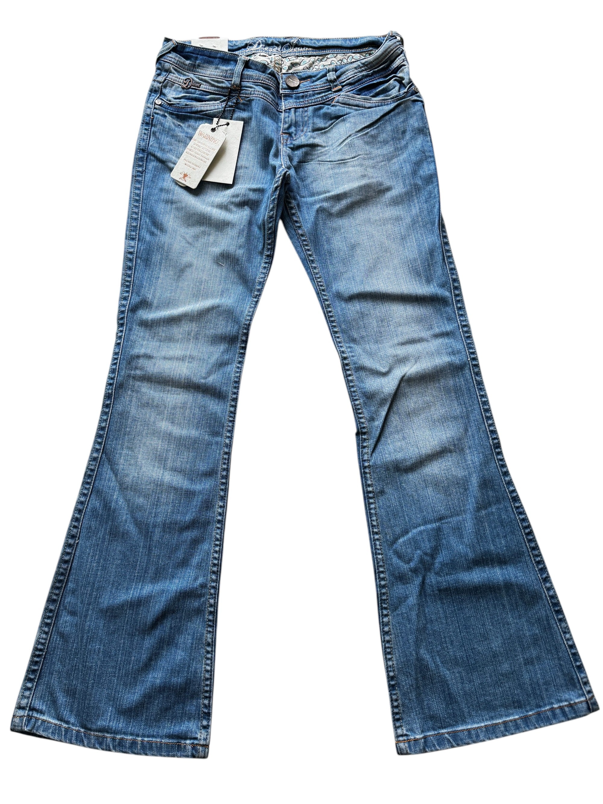 Diesel Light Blue Low Rise Bootcut Denim Jeans Size 30W