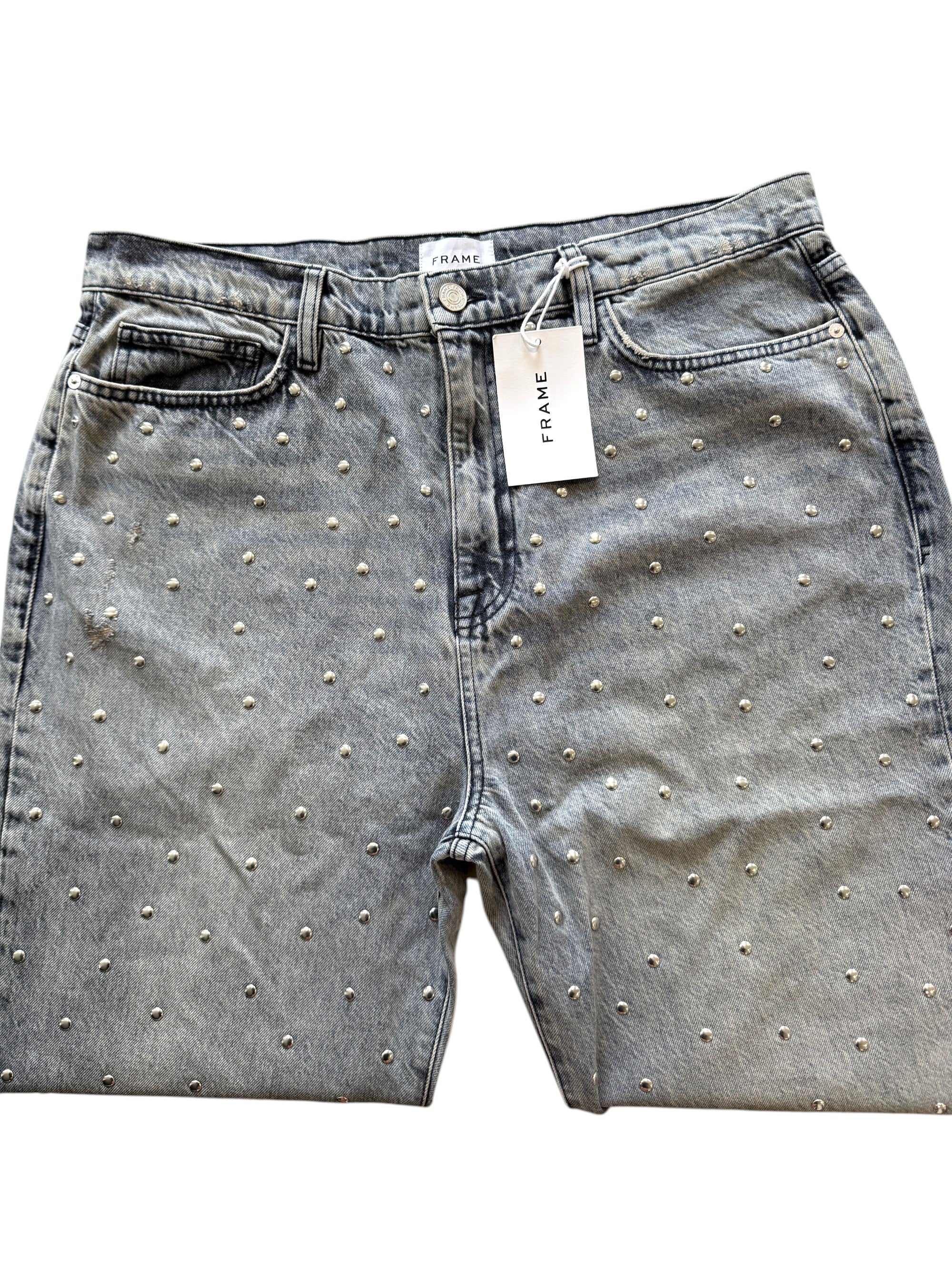 Frame Le Jane Crop Stud Jeans Size 32W