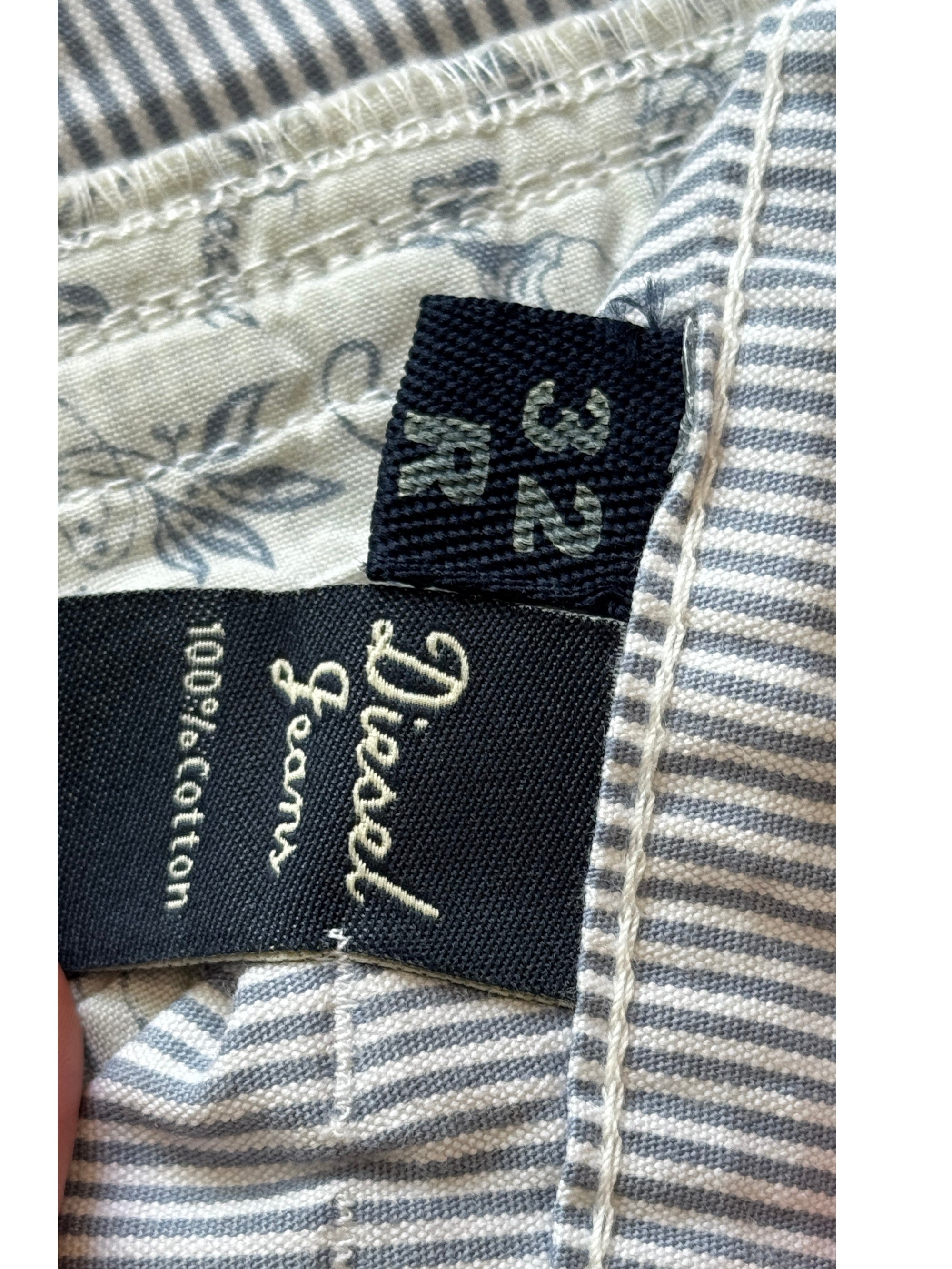 Diesel Light Blue Pinstripe Wide leg Trousers Size 32W