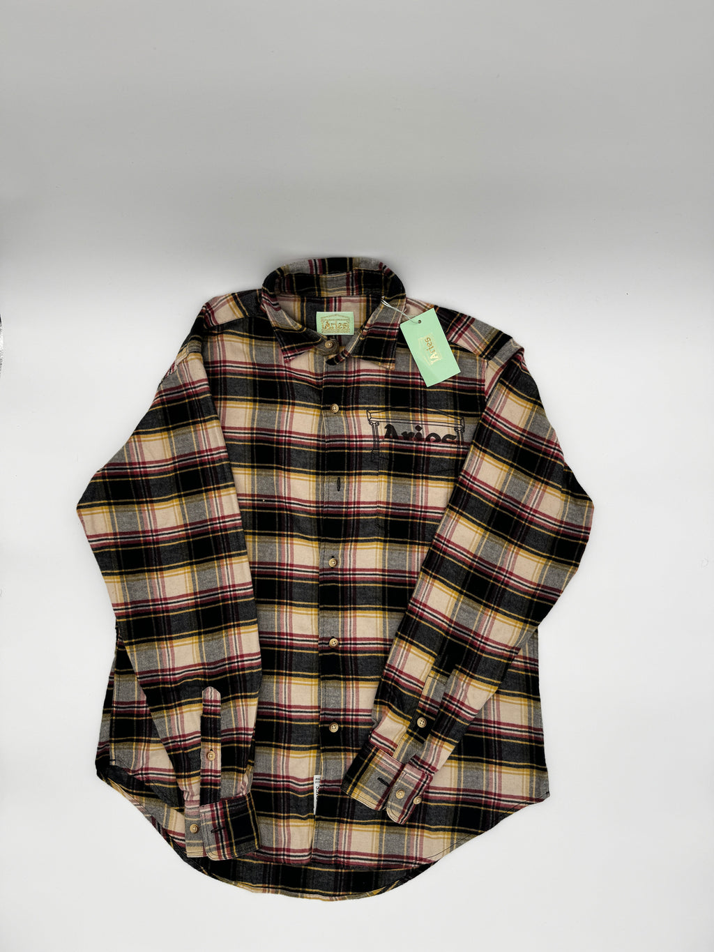 Aries Plaid Flannel Shirt Size XS