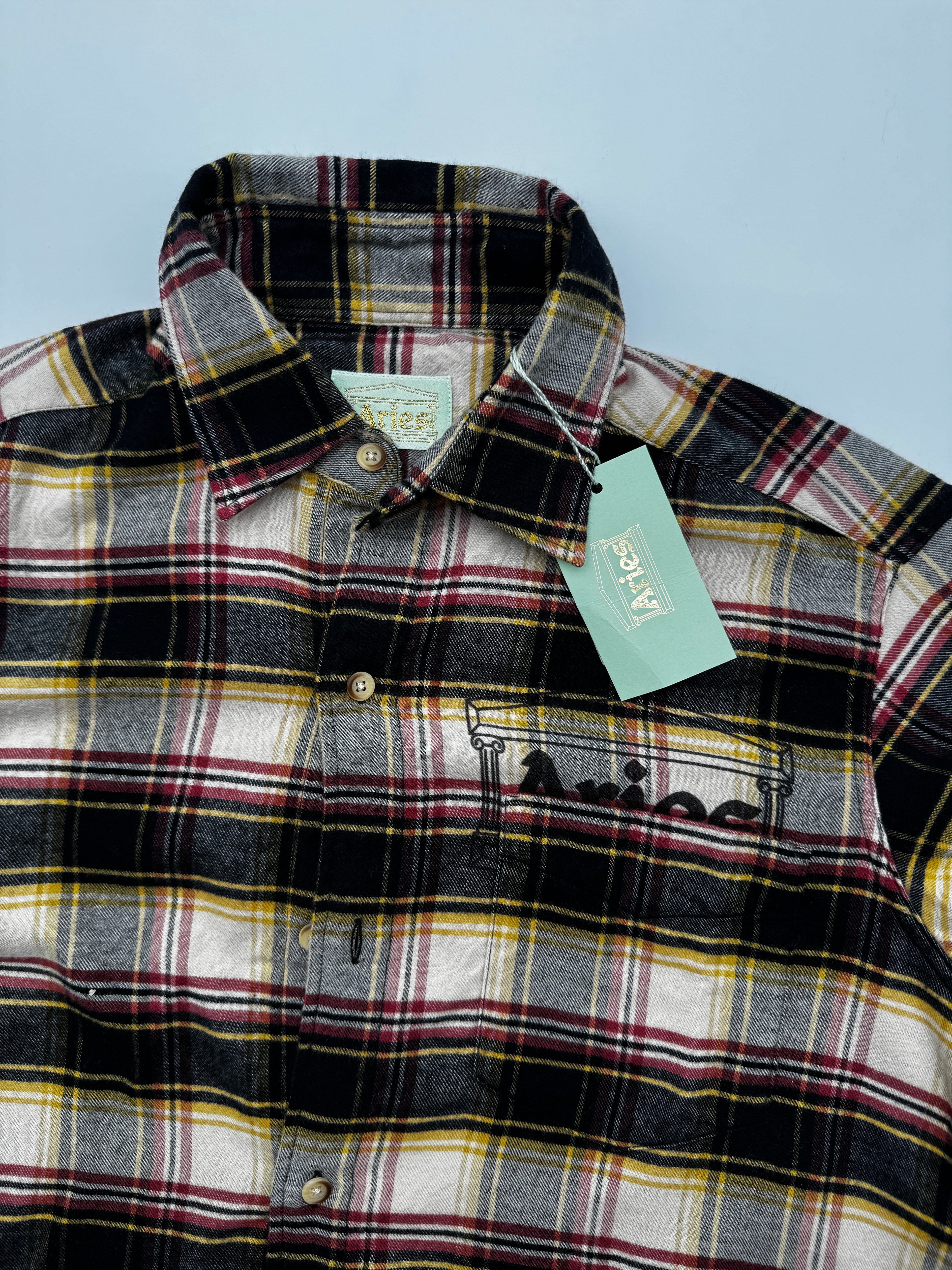 Aries Plaid Flannel Shirt Size XS